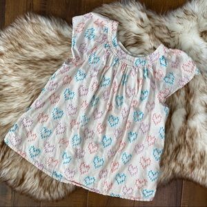 CAT AND JACK WOVEN HEART TOP